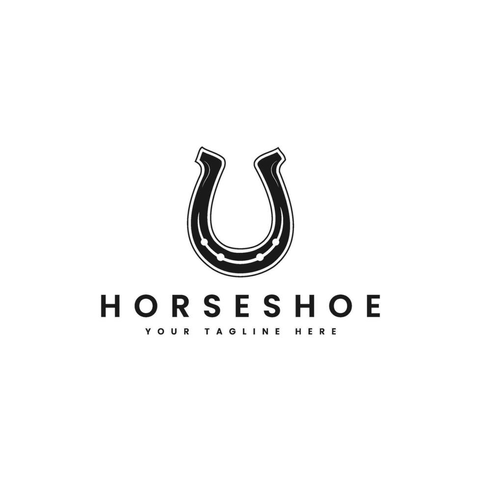 häst sko logotyp mall vektor
