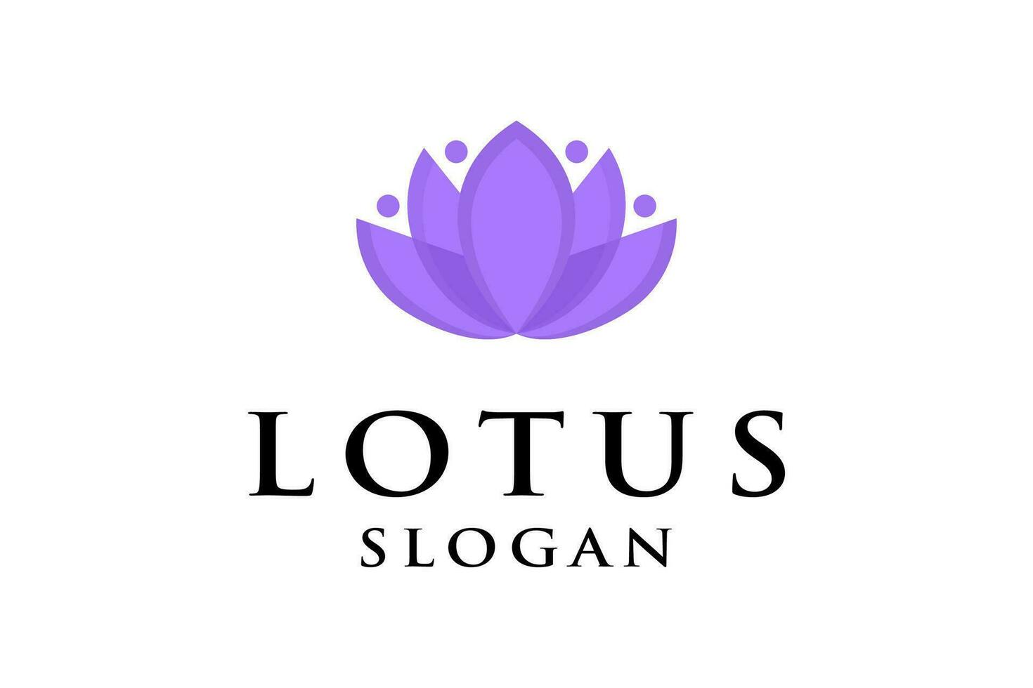 Symbol Lotus Schönheit Logo vektor