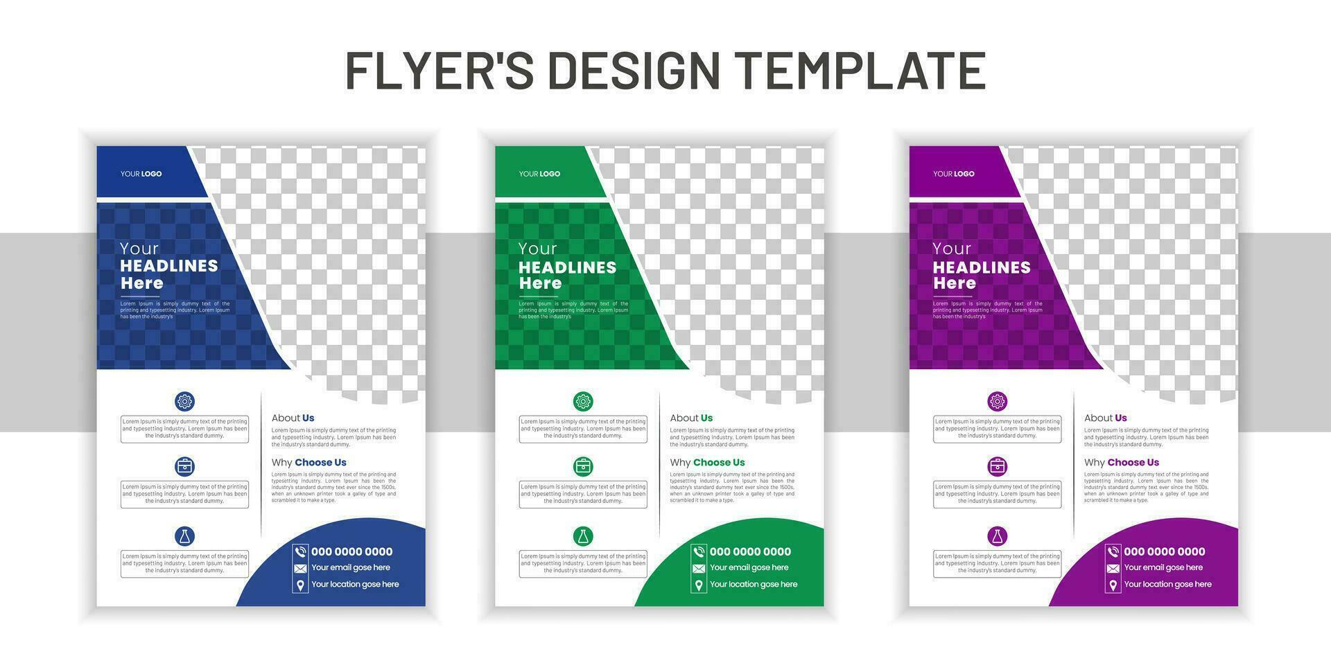 modern korporativ Geschäft, Flyer Design Vorlage, perfekt zum kreativ Fachmann Geschäft, kreativ Stile Flyer Design Layout Vorlage im a4, Vektor einzigartig Design Vorlage.