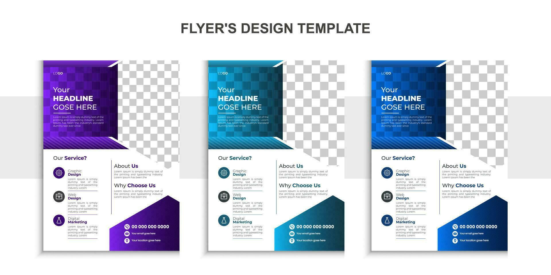 modern korporativ Geschäft, Flyer Design Vorlage, perfekt zum kreativ Fachmann Geschäft, kreativ Stile Flyer Design Layout Vorlage im a4, Vektor einzigartig Design Vorlage.