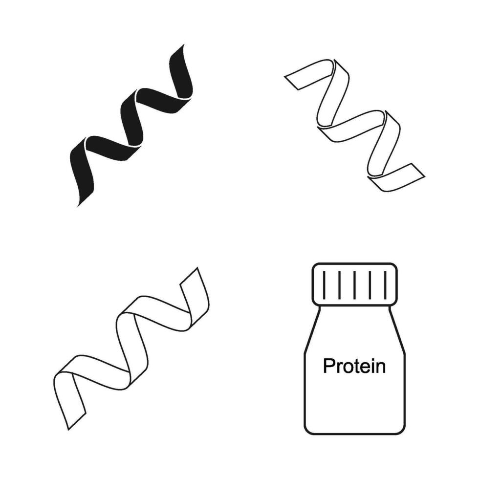 protein ikon vektor