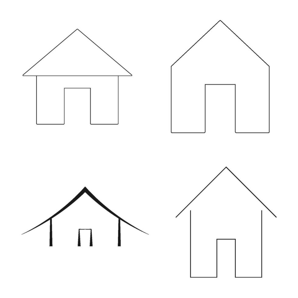 hus ikon vektor