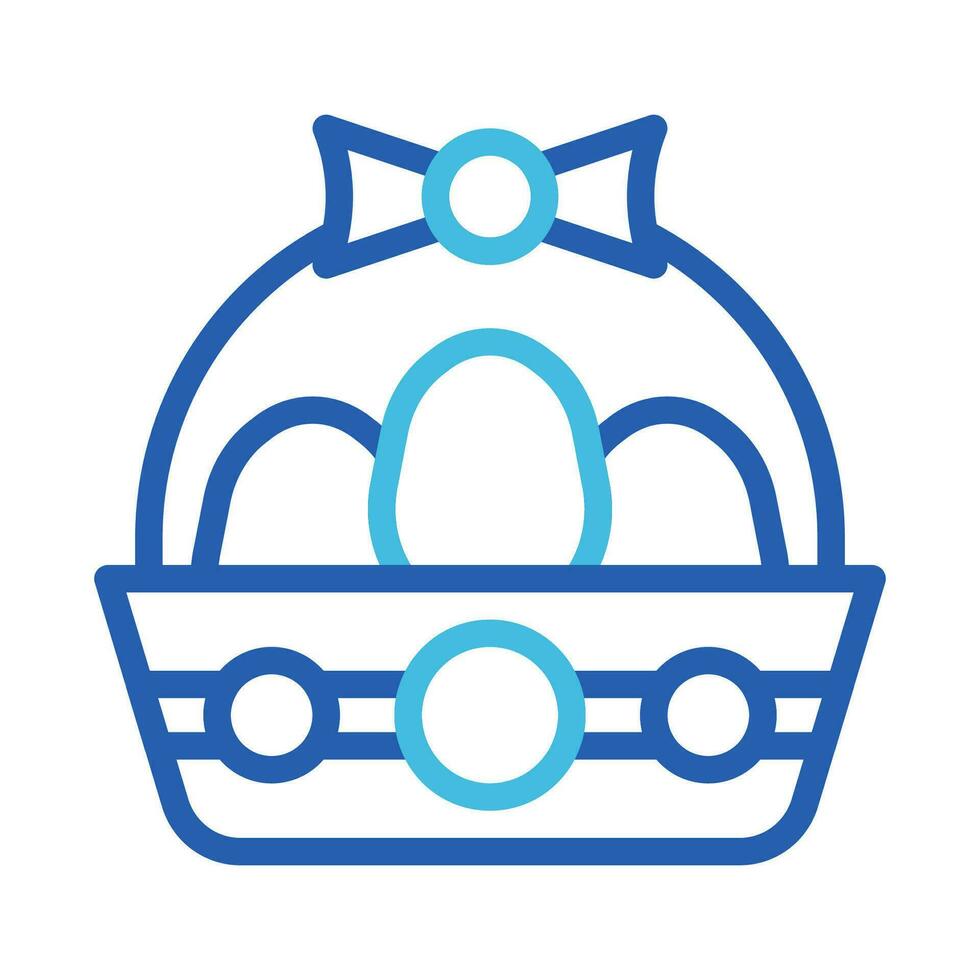 hink ägg ikon duofärg blå Färg påsk symbol illustration. vektor