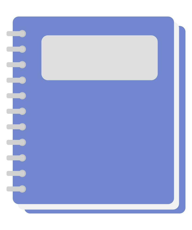 Spiral- Notizbuch oder Notizblock isoliert auf Weiß Hintergrund. vektor