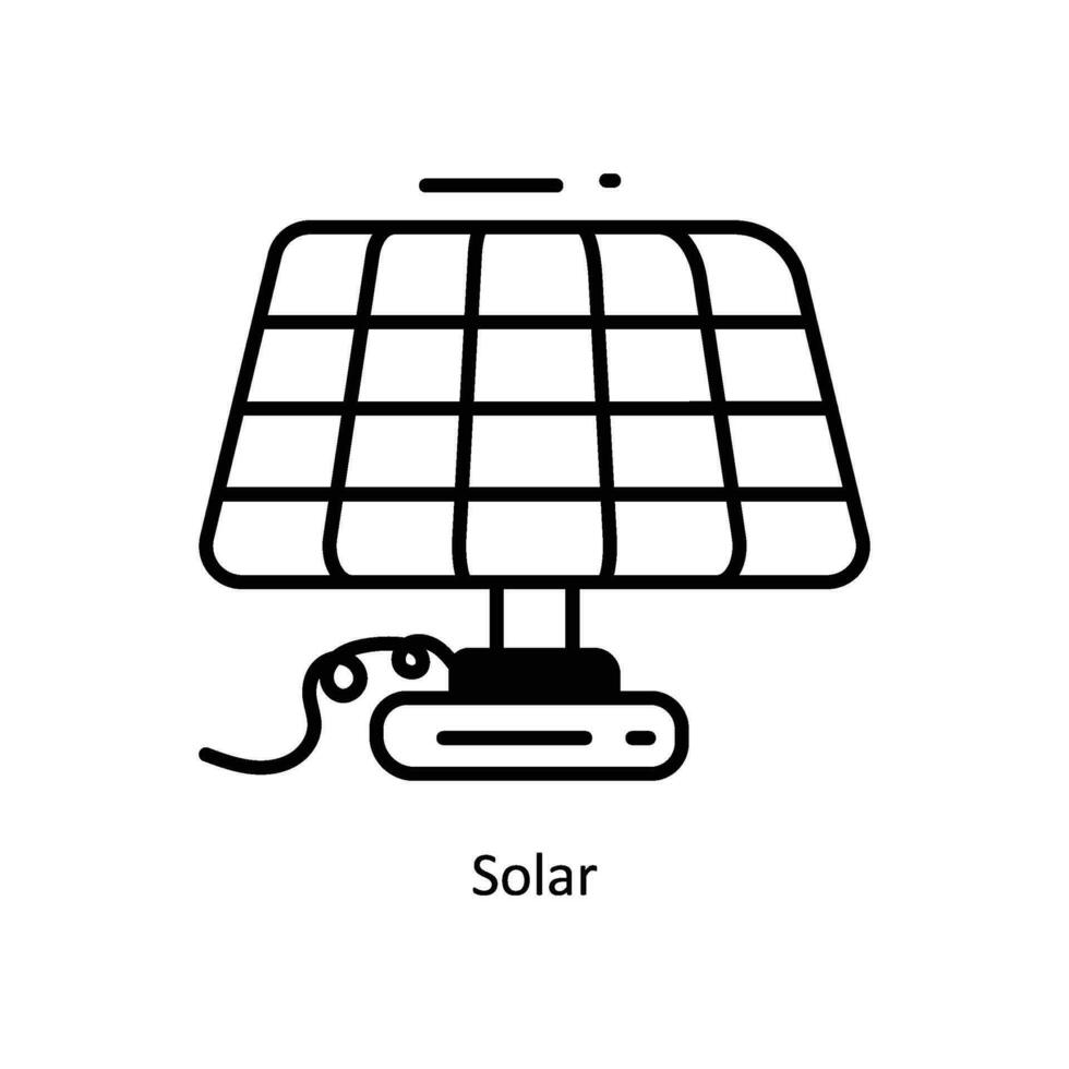 Solar- Gekritzel Symbol Design Illustration. Raum Symbol auf Weiß Hintergrund eps 10 Datei vektor