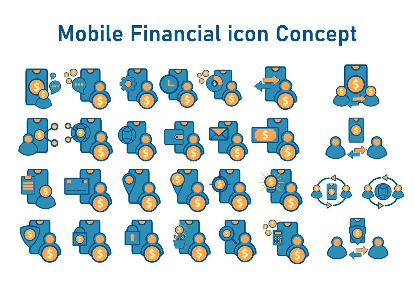 Smartphone mit Geldsymbol. Symbol für mobile Finanzen vektor