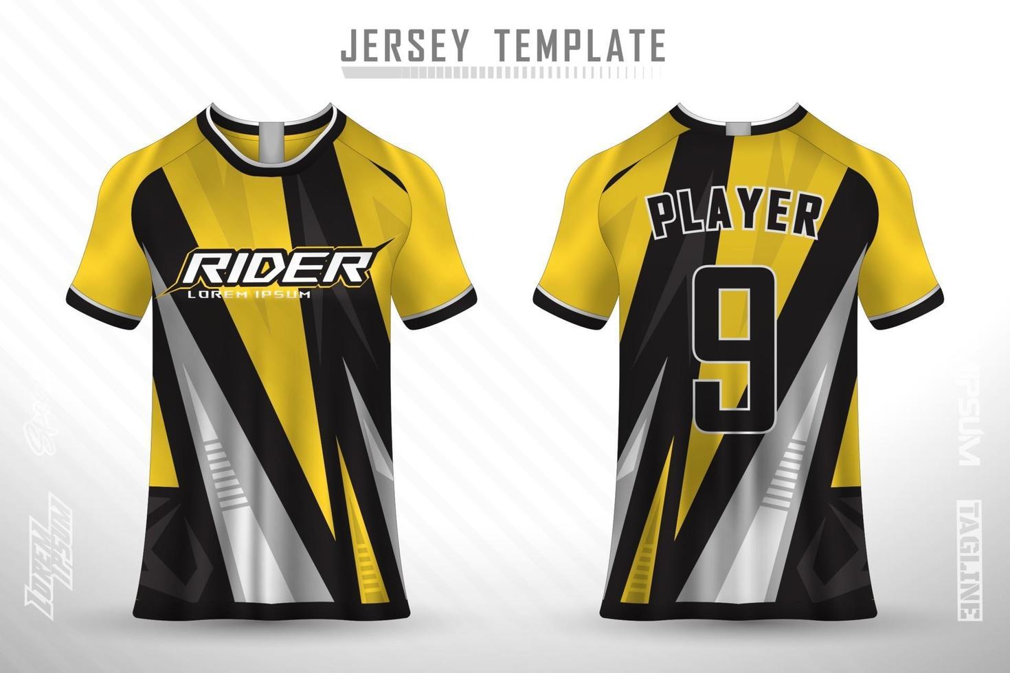 sport jersey och t-shirt mall sport jersey design vektor mockup.