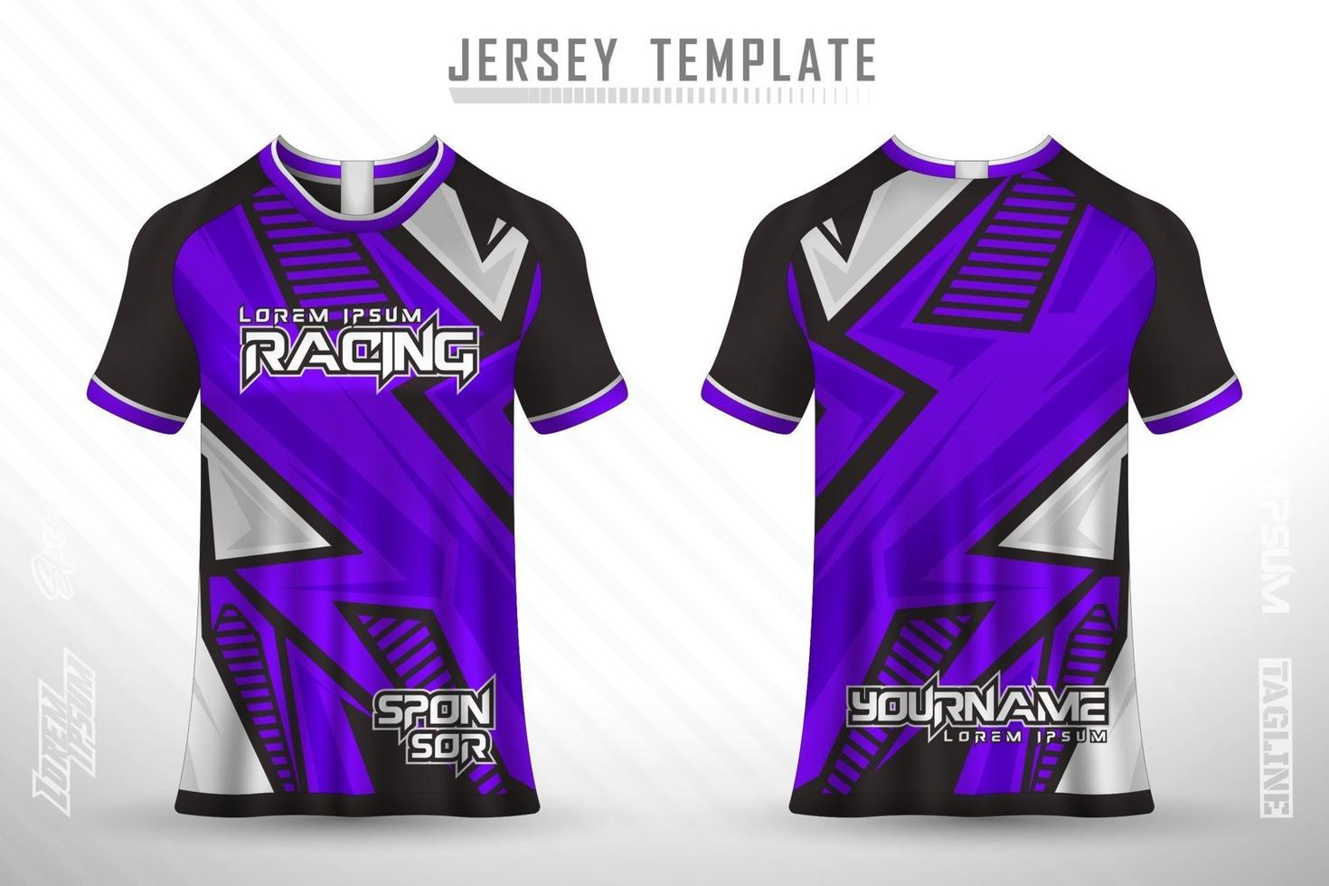 sport jersey och t-shirt mall sport jersey design vektor mockup.