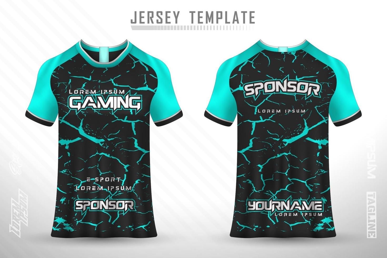 sport jersey och t-shirt mall sport jersey design vektor mockup.