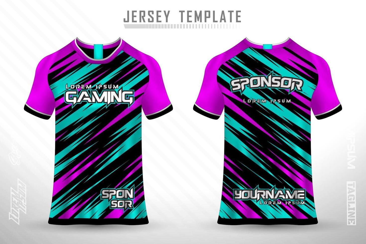 sport jersey och t-shirt mall sport jersey design vektor mockup.