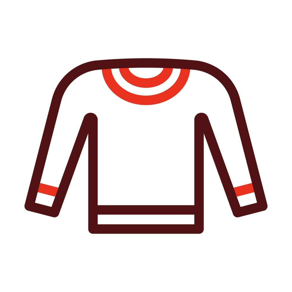 Sweatshirt Vektor dick Linie zwei Farbe Symbole zum persönlich und kommerziell verwenden.