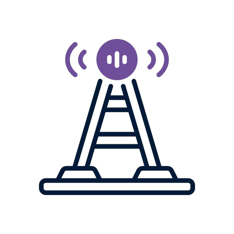 Antenne Dual Ton Symbol. Vektor Symbol zum Ihre Webseite, Handy, Mobiltelefon, Präsentation, und Logo Design.