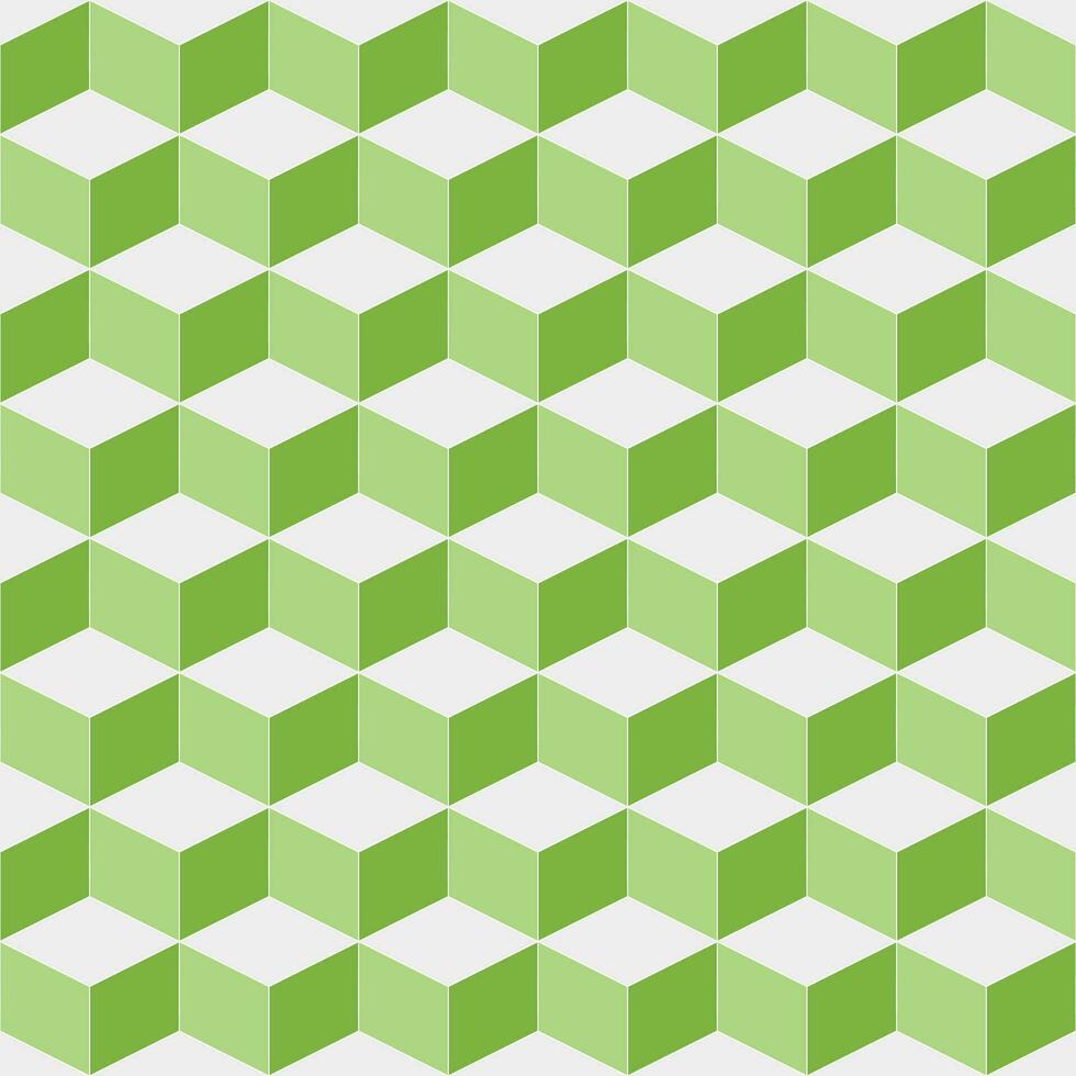 ljus grön kub mönster. kub mönster. kub mönster bakgrund. kub bakgrund. sömlös mönster. för bakgrund, dekoration, gåva omslag vektor