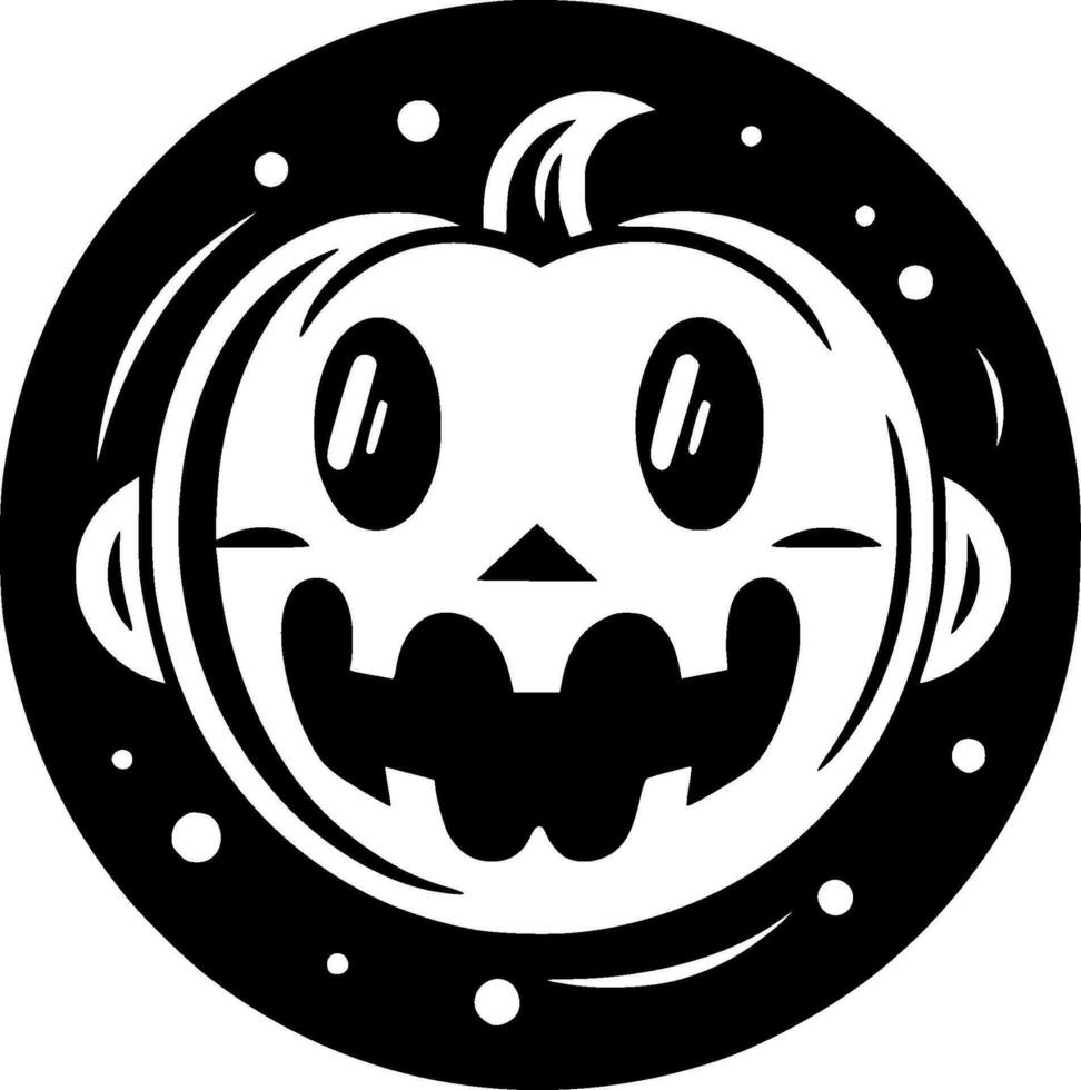 Halloween - - minimalistisch und eben Logo - - Vektor Illustration