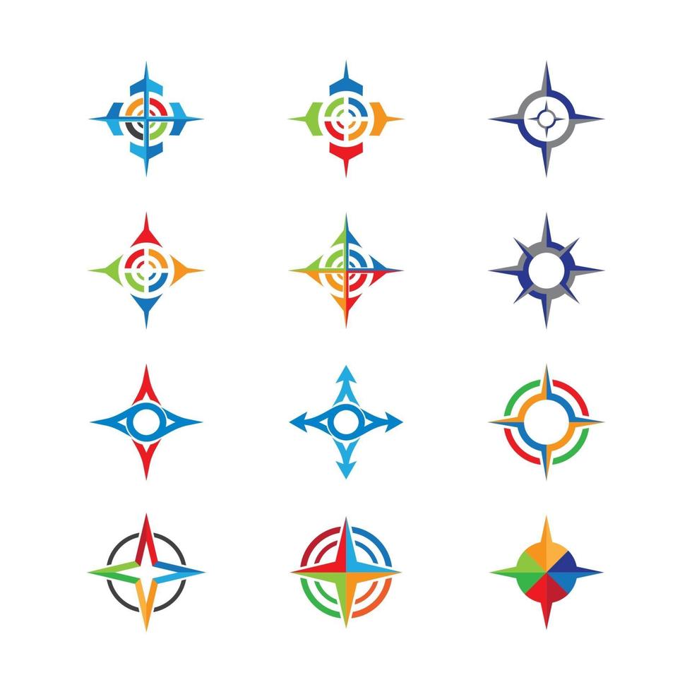 kompass logotyp bilder vektor