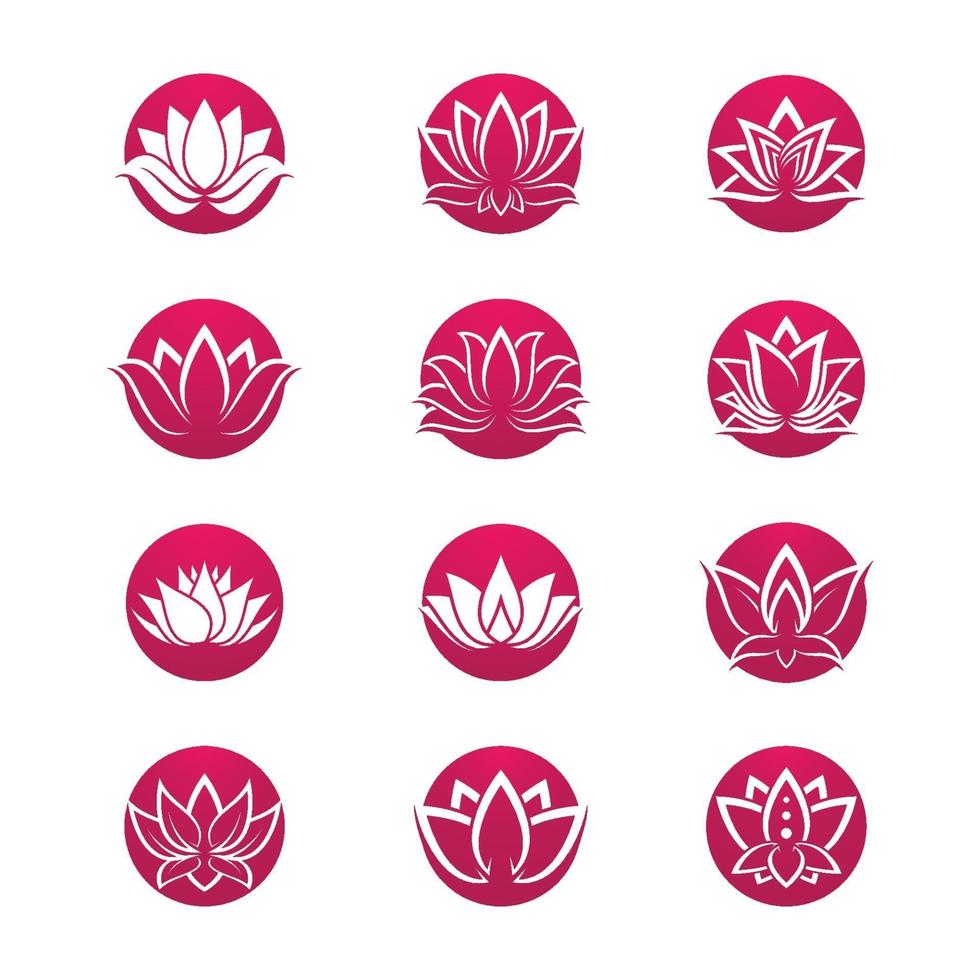 Beauty Lotus Logo Bilder vektor