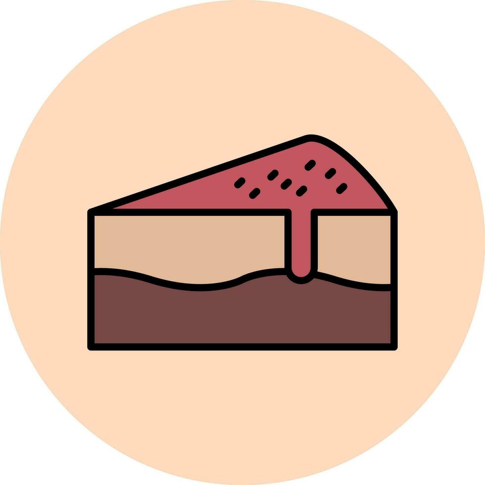 Kuchen-Vektor-Symbol vektor