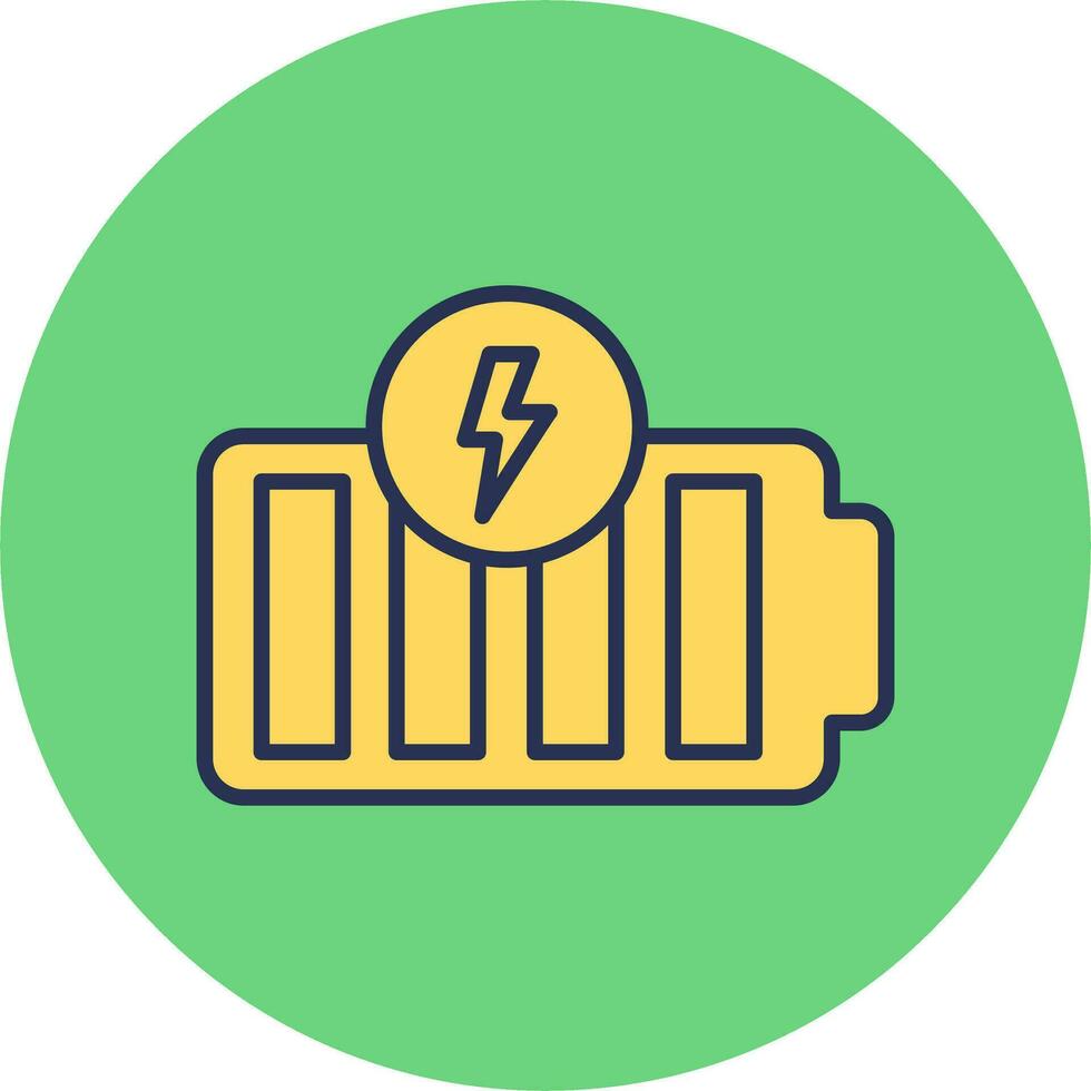 Vektorsymbol für volle Batterie vektor