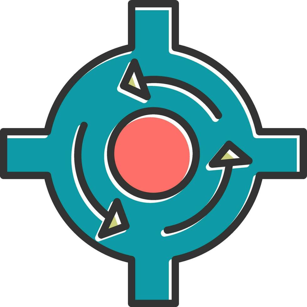 Kreisel Vektor Symbol