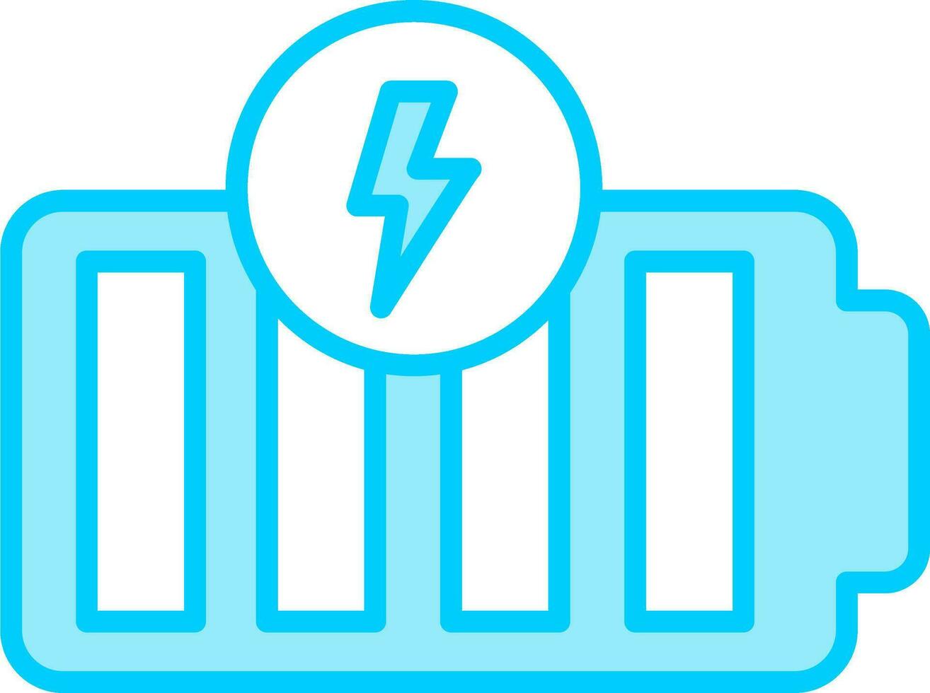 Vektorsymbol für volle Batterie vektor