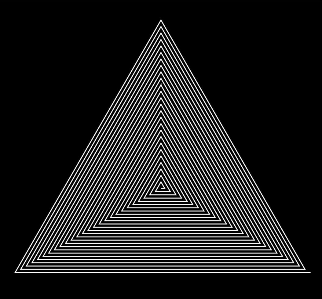 schwarz-weißer hypnotischer Hintergrund. Vektor-Illustration. vektor