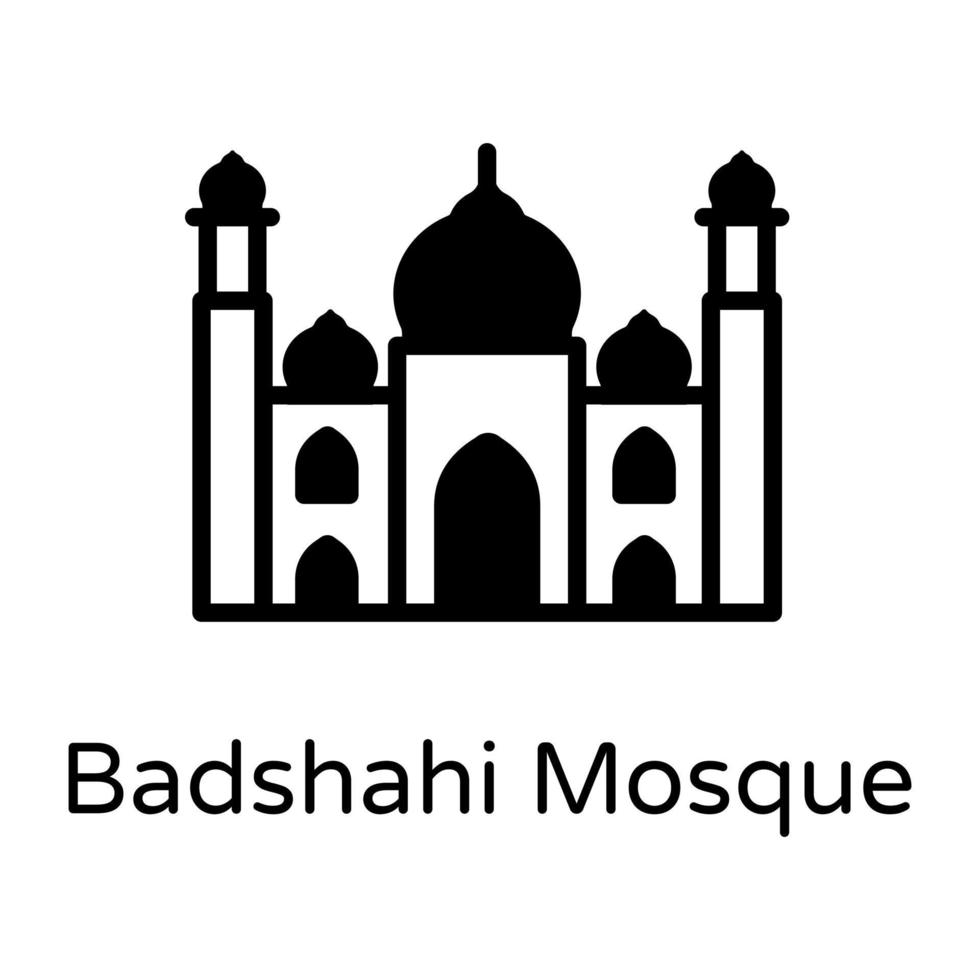 mughal badshahi -moskén vektor