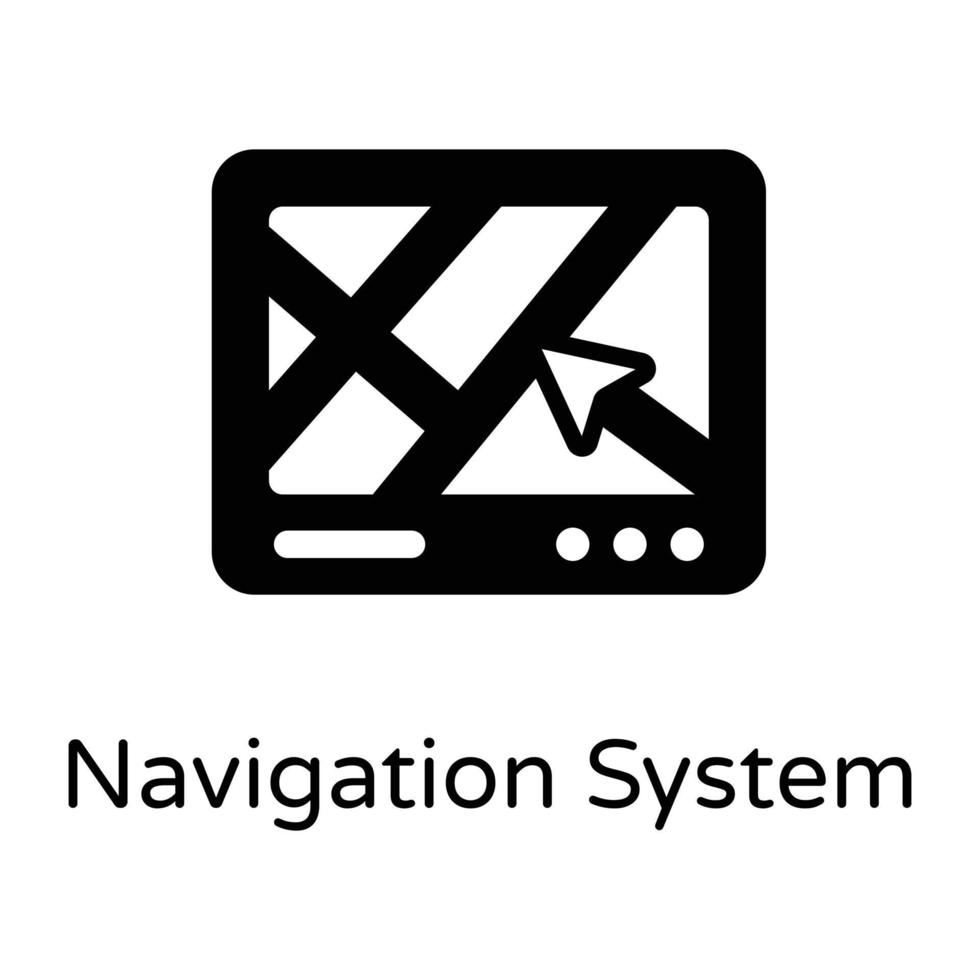 GPS-navigationssystem vektor