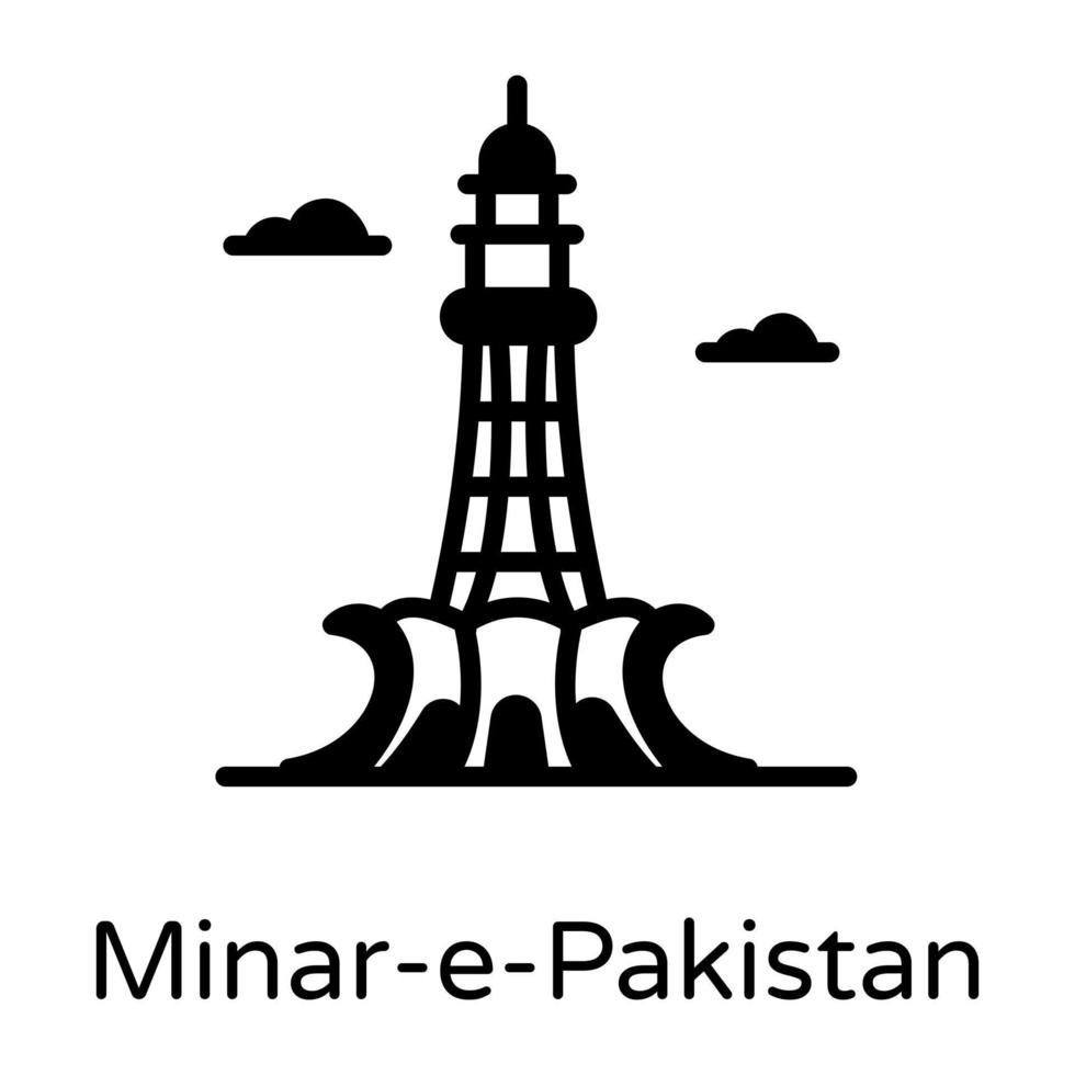 minar och pakistan vektor