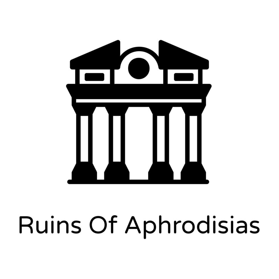 Ruinen von Aphrodisias vektor