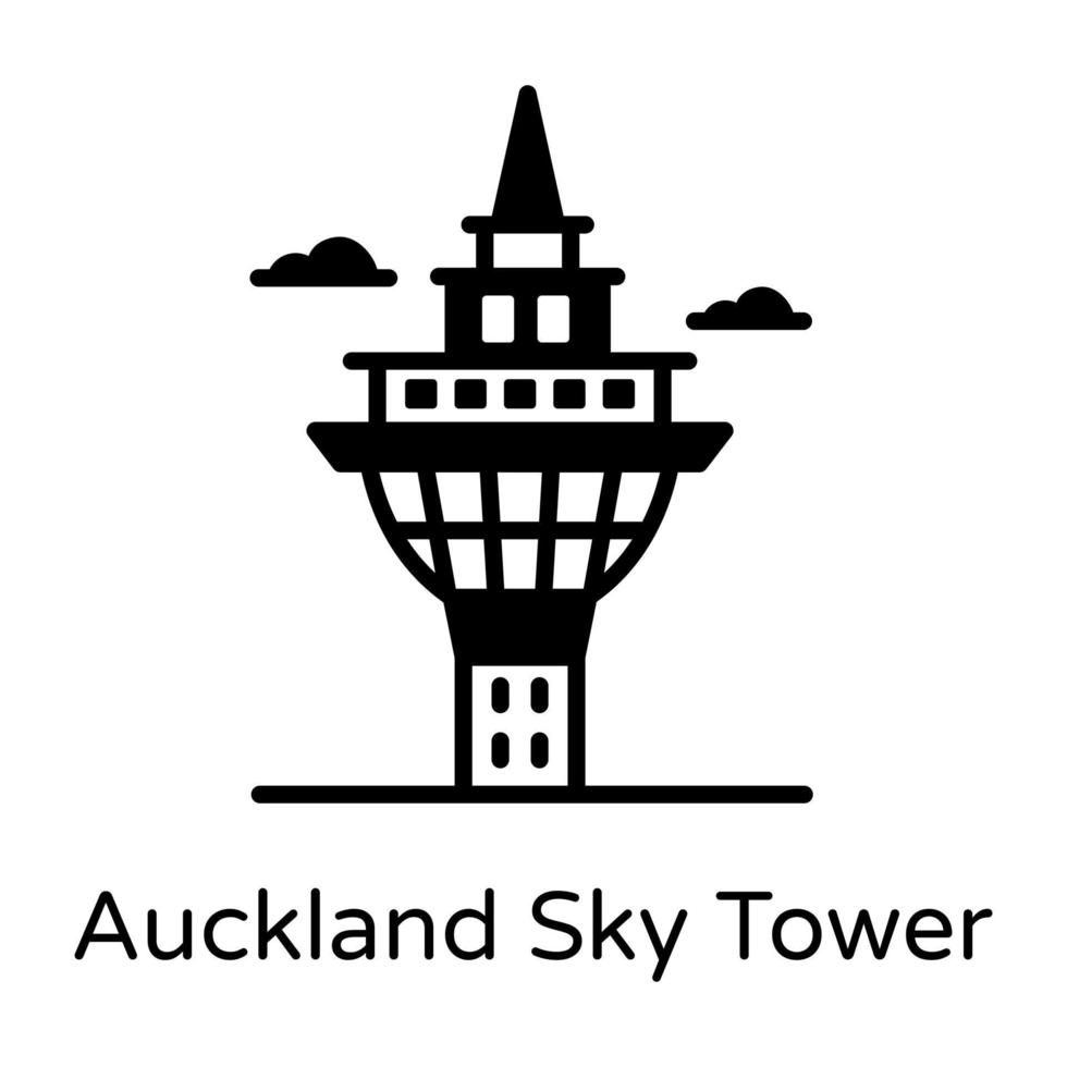 auckland sky tower vektor