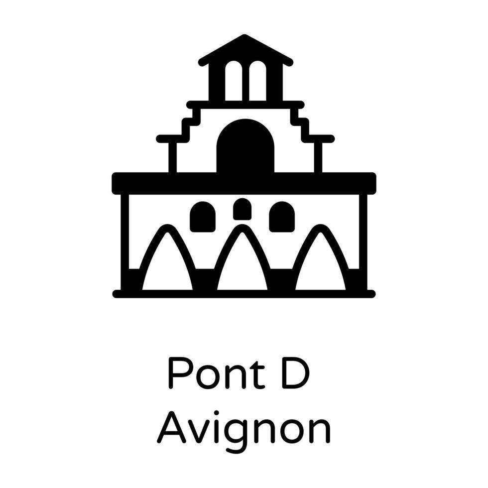 Pont d Avignon vektor