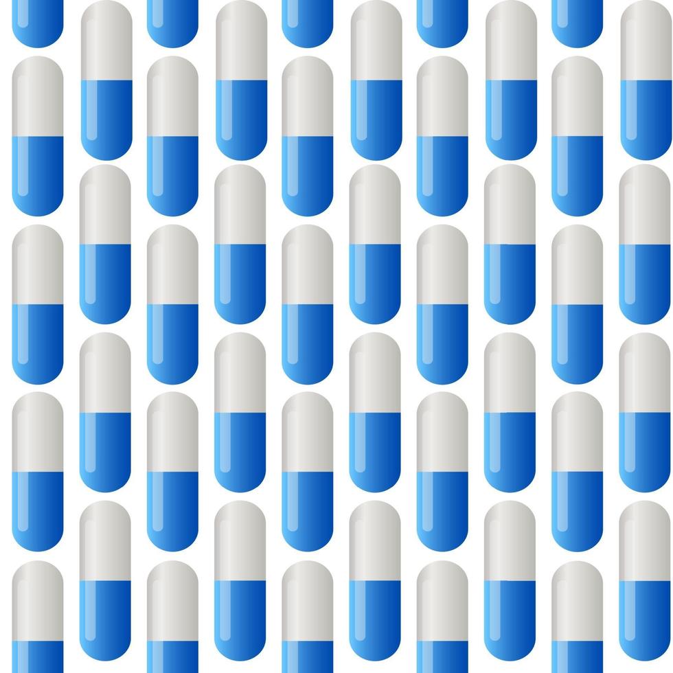 medicin vektor sömlösa mönster. färgglada tabletter.