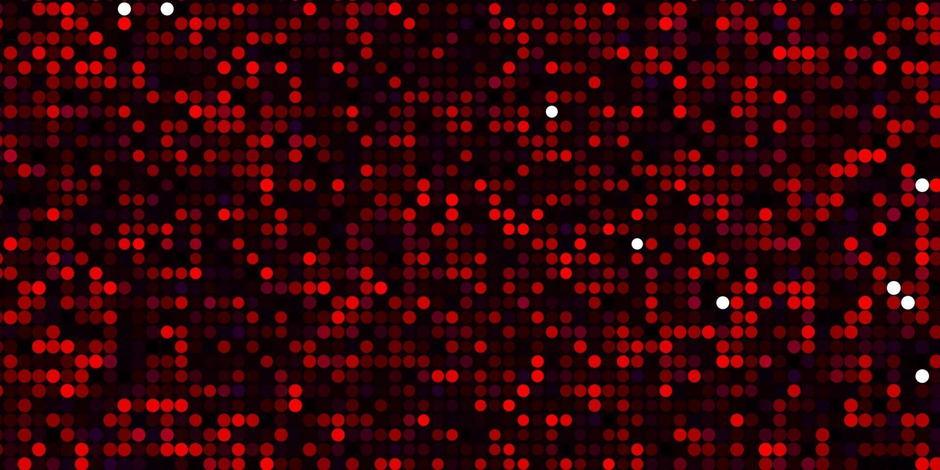 mörkrosa, röd vektormall med cirklar. vektor