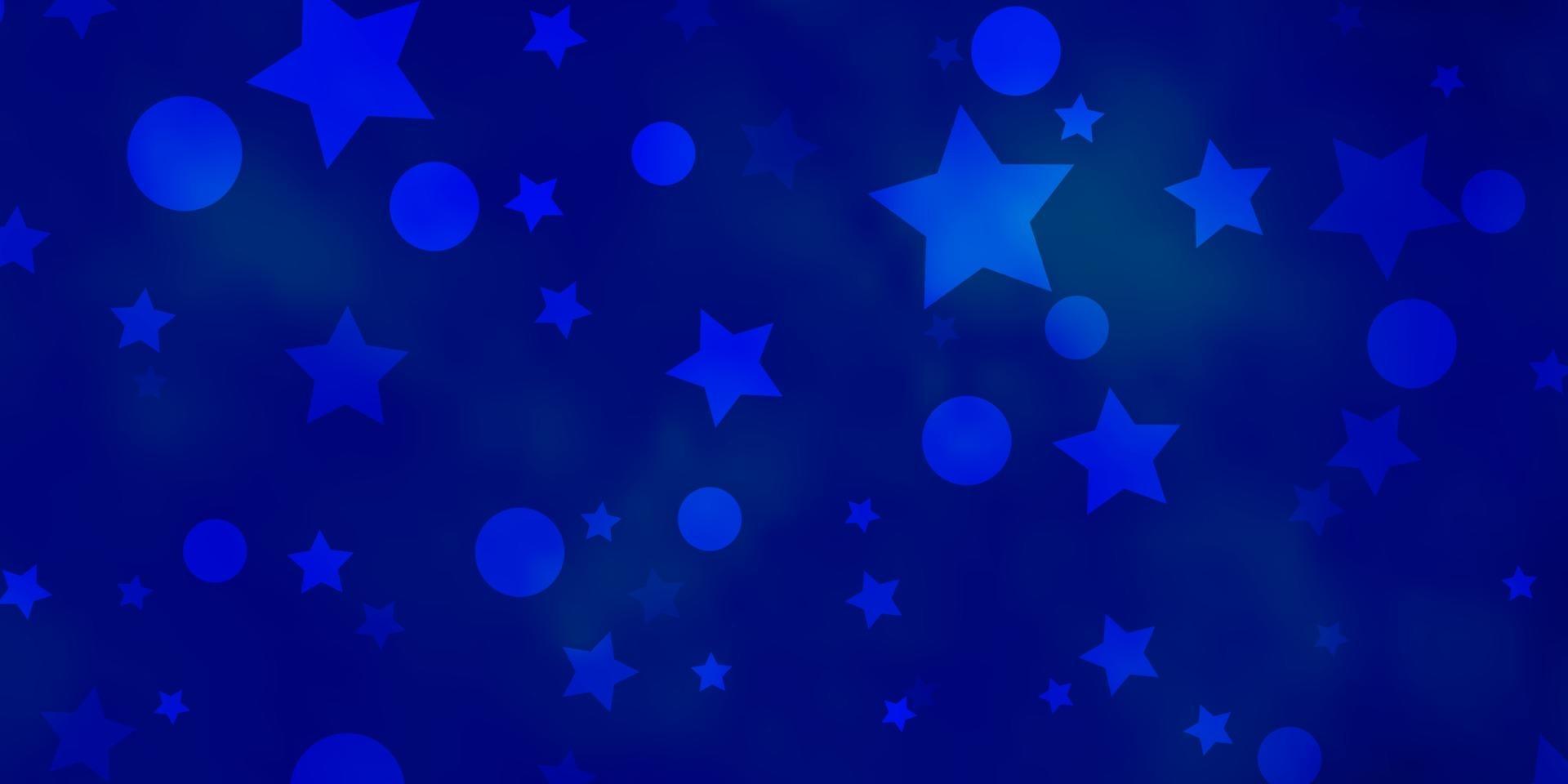ljusblå vektor konsistens med cirklar, stjärnor.