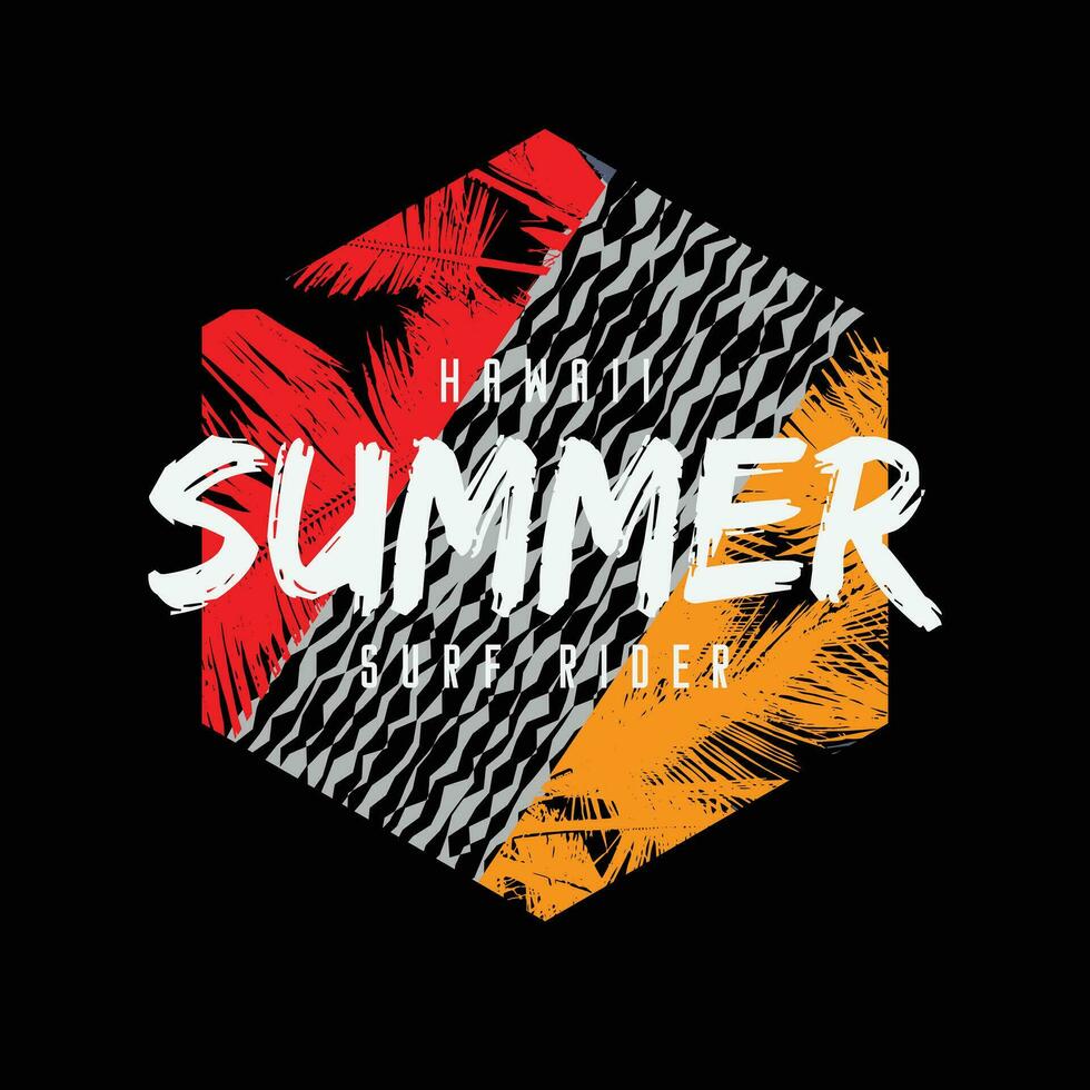 Sommer- Strand Illustration Typografie zum t Shirt, Poster, Logo, Aufkleber, oder bekleidung Fan-Shop vektor