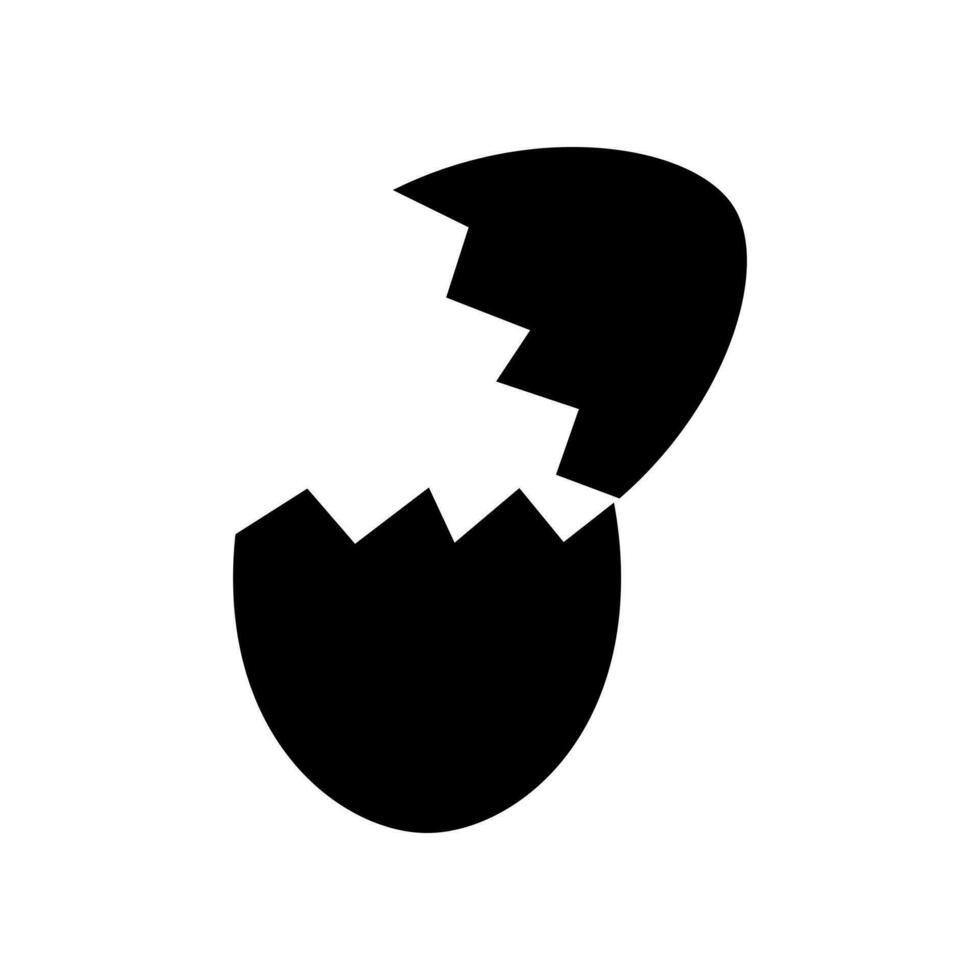 gebrochen Ei Symbol. Glyphe Stil gebrochen Ei füllen Symbol Vektor Illustration