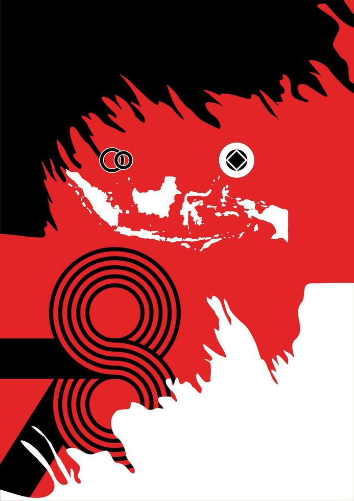 Attrappe, Lehrmodell, Simulation Hintergrund zum Sport Jersey rot Weiß patern kemerdekaan Indonesien v9 vektor