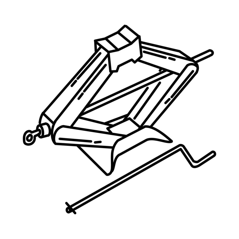 sax jack ikon. doodle handritad eller konturikonstil vektor