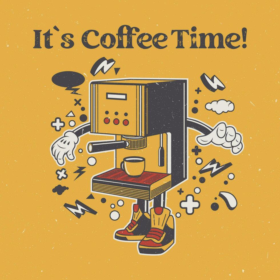 Kaffee T-Shirt Design Vektor Illustration