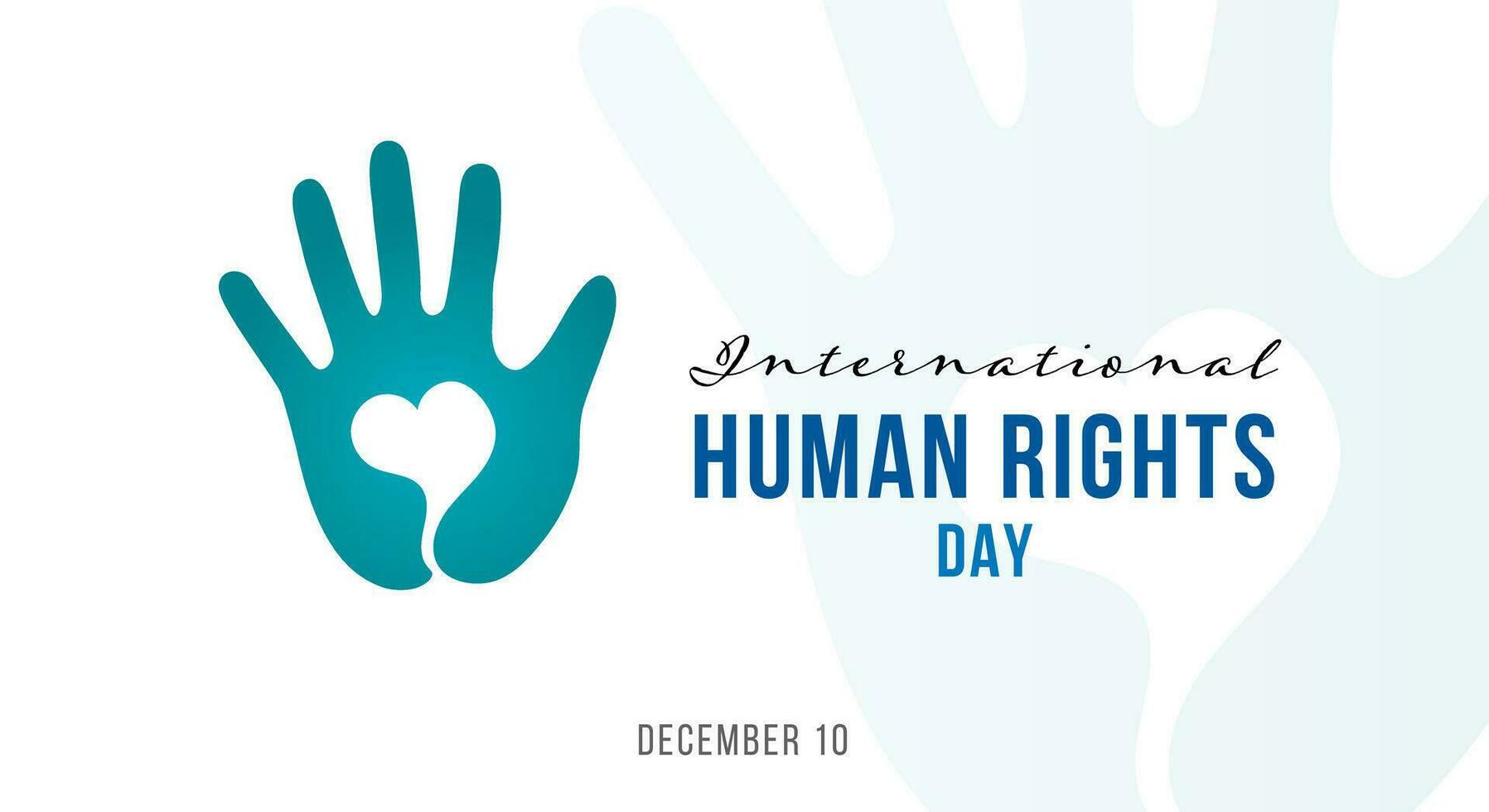 internationell mänsklig rättigheter dag. firande hälsning design på december 10 för bakgrund element, baner, affisch vektor