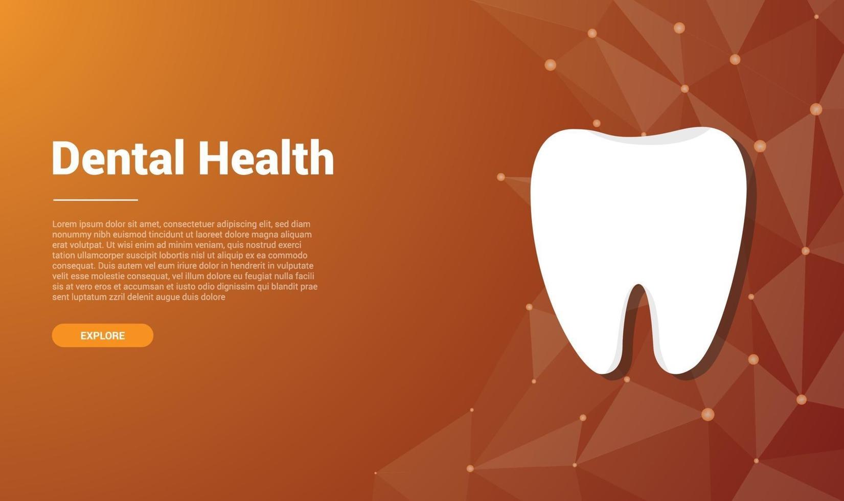 menschliche zahn zahn vorlage banner design vektor