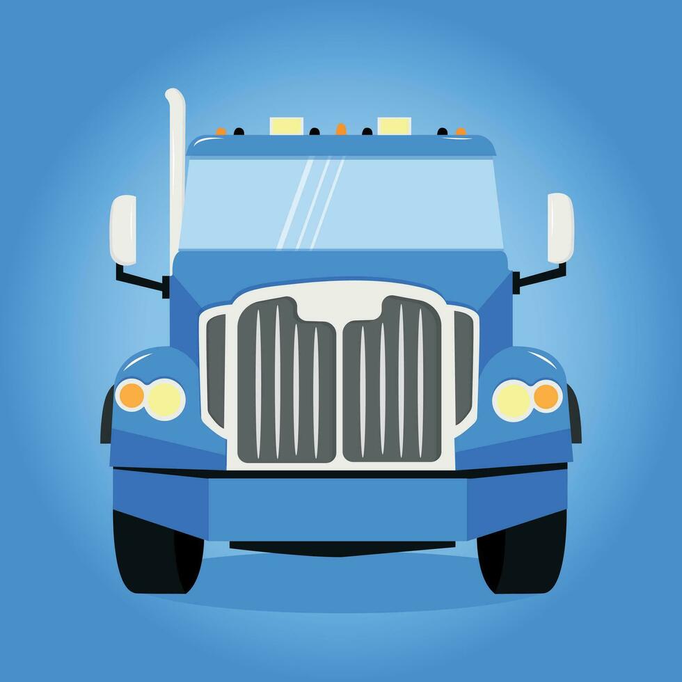 LKW auf das Hintergrund. Lieferung van Illustration vektor