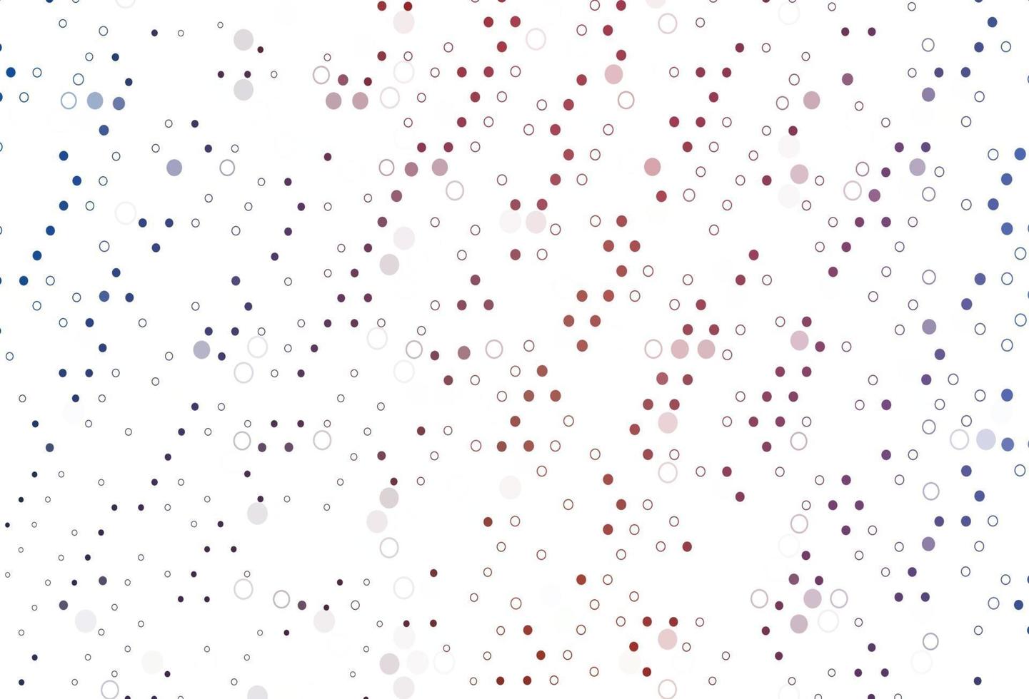 ljusblå, röd vektorbakgrund med bubblor. vektor