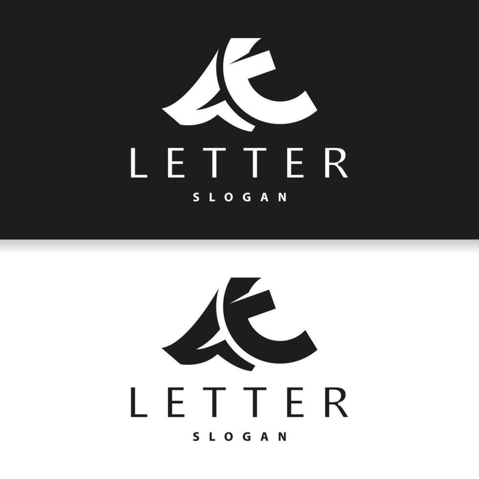 ta brev logotyp, på logotyp modern och lyx ikon vektor mall element