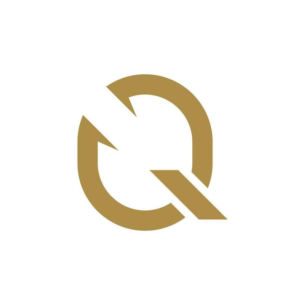 Brief q Design Element Symbol mit modern kreativ einzigartig Konzept vektor