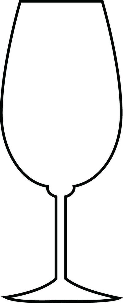 vin glas ikon enkel översikt symbol av bar, restaurang.olika vin glas linje vektor svart silhuett för mobil begrepp och webb design.