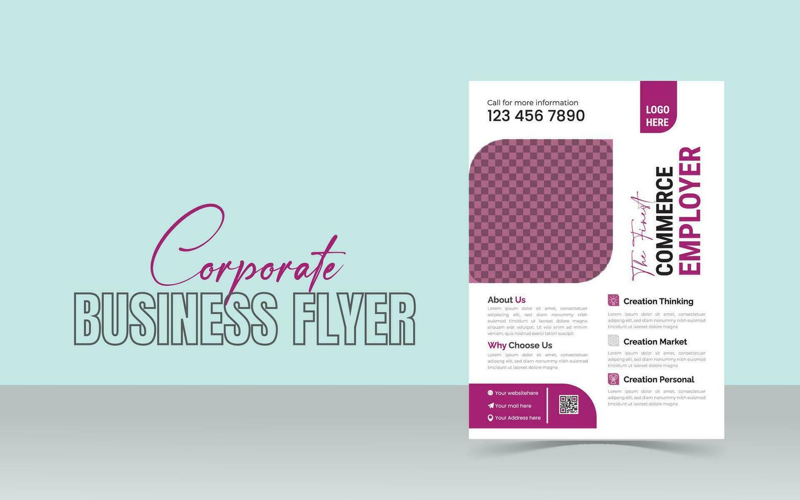 Business Flyer Design-Vorlage vektor