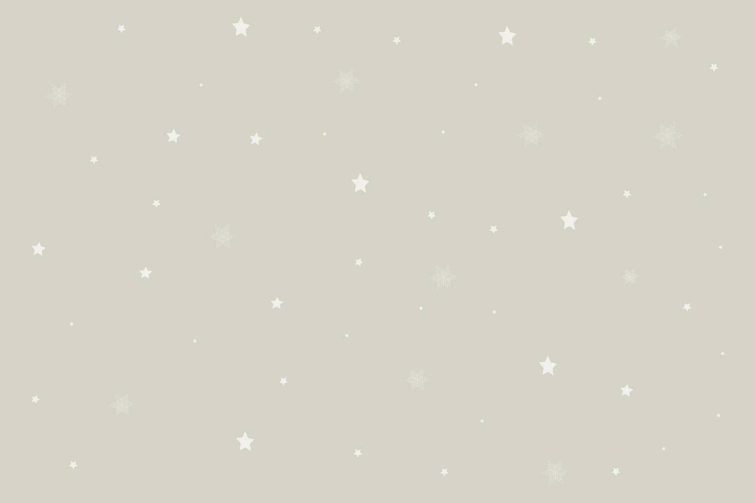 vinter- mysigt bakgrund med vit stjärnor och snöflingor på en beige bakgrund. för kort, t-shirts, bakgrunder. vektor. vektor