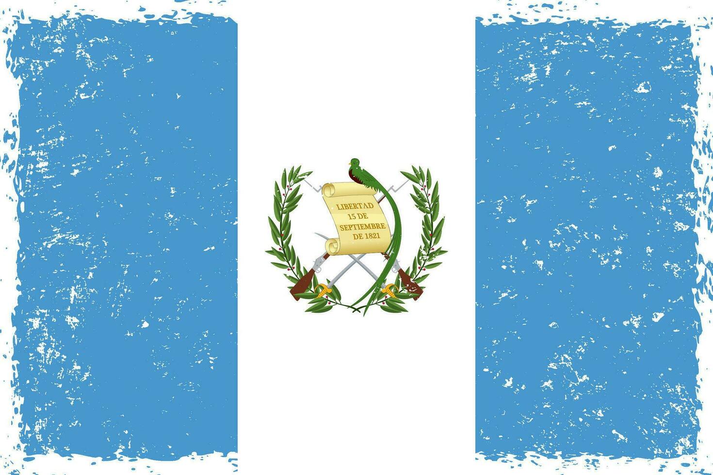 Guatemala Flagge Grunge betrübt Stil vektor