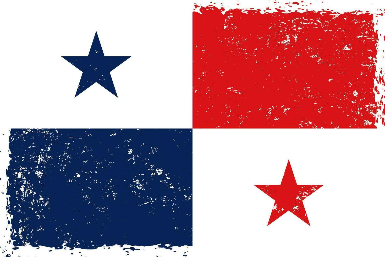 Panama Flagge Grunge betrübt Stil vektor